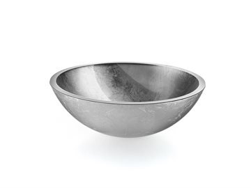 Lineabeta Acquaio Glasbowle Ø400 mm  - sølv